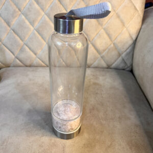 Rose Quartz Crystal Water Bottle