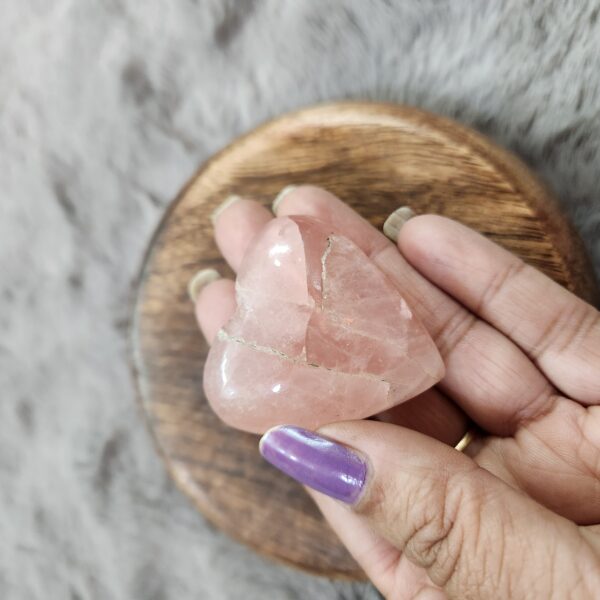 Rose Quartz Heart - Image 2