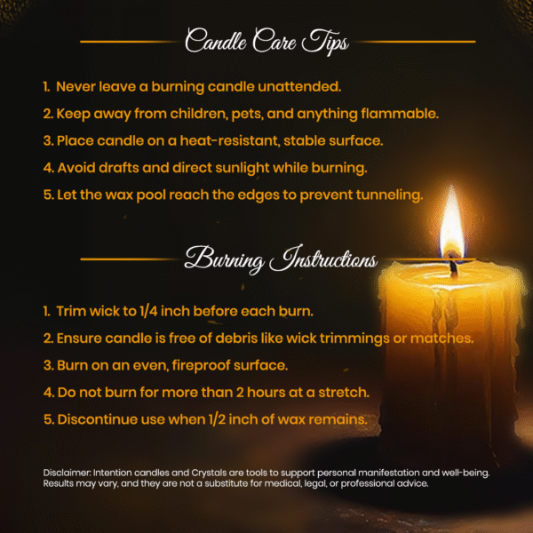7 Chakra Urli Intention Candle - Image 2