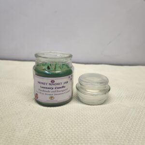 Money Magnet jar Intention Candle
