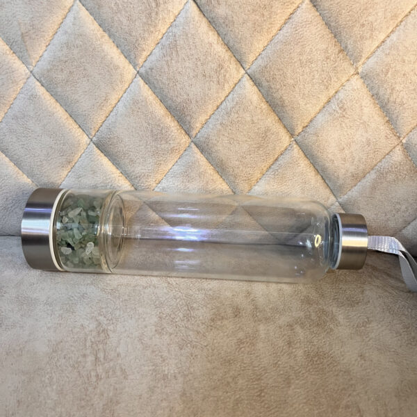 Green Jade Crystal Water Bottle - Image 2
