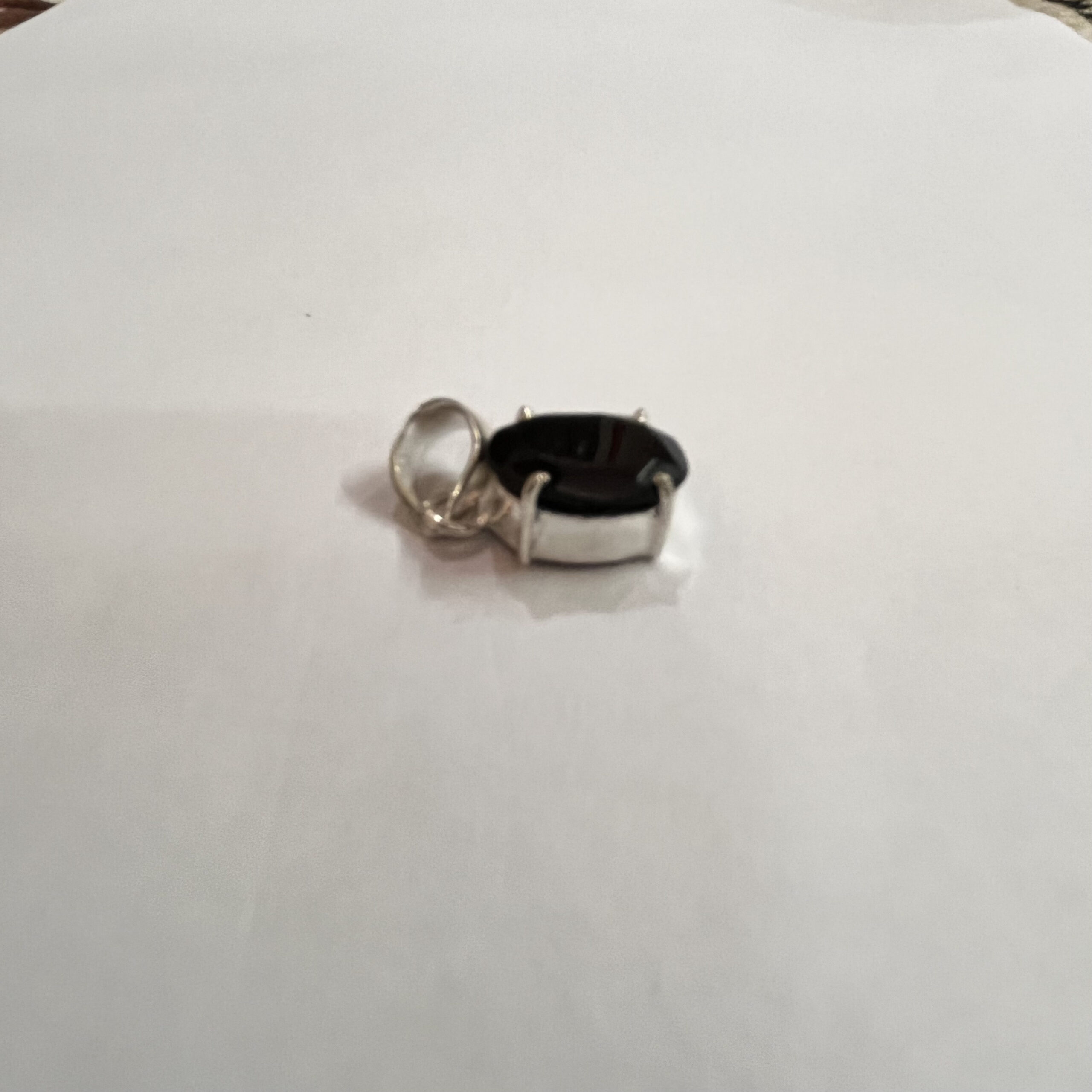 Black Tourmouline Cutting Pendant - Image 2