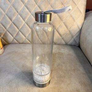 Clear Quartz Crstal Water Bottle