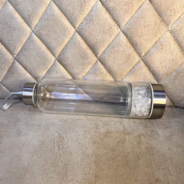 Clear Quartz Crstal Water Bottle - Image 2