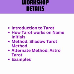 Workshop on Tarot & Name Initials